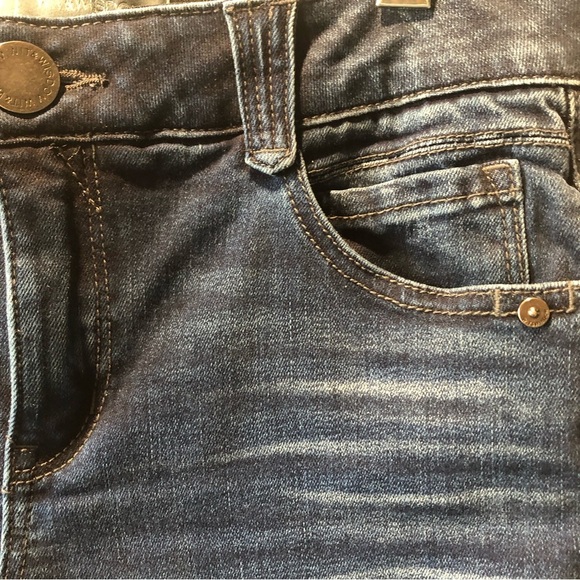 Wit and Wisdom like new crop straight leg jean stretchy elasticized waist 4 - Picture 3 of 9